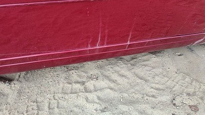 95-02 Eldorado Driver Left Front Lower Moulding From Door Trim Crimson Red 86U