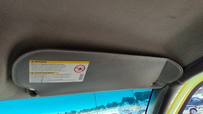 2000-2002 Express Van 2500 Passenger Right Sun Visor Oem 69W Dark Gray 15074522