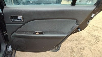 10-12 Fusion Passenger Right Rear Door Trim Panel With Switches Back Charcoal Dw