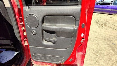 02-05 Dodge Ram 1500 Passenger Right Rear Door Trim Panel Wh Switches Back Black