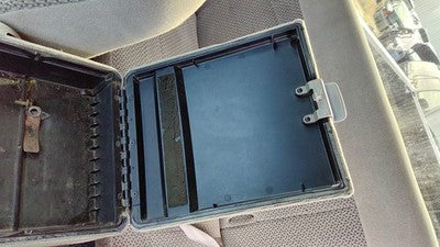 1999 Ford F150 Center Console Lid Only Oem Arm Rest Fold Down Gray