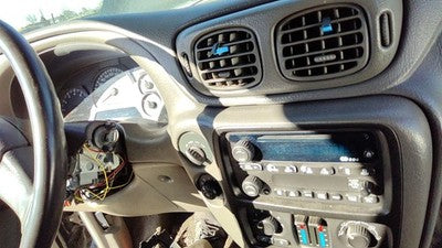02-03 Trail Blazer Trim Bezel Around Speedometer Dash Surround Panel Gray 95D
