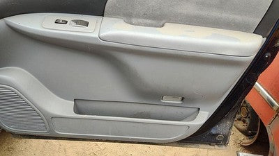 01-03 Toyota Sienna Passenger Right Front Door Trim Panel With Switches Gray 11