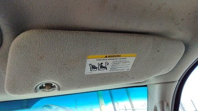 2004 Jeep Liberty Passenger Right Sun Visor Oem Gray Dv 0Zx34Tl2Aa