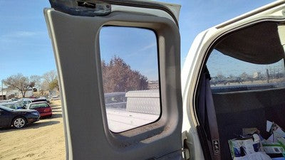1999-2003 Ford F150 Passenger Right Rear Door Trim Panel Back Gray C2