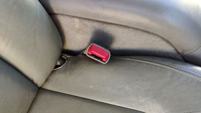 98-01 Olds Bravada Passenger Right Front Seat Belt Buckle Receiver Pewter 922