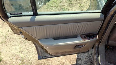 1997-2003 Buick Park Ave Driver Left Rear Door Trim Panel With Switches Back Tan