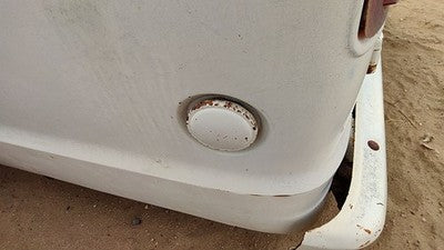 1974 Dodge Van B200 Fuel Gas Cap Lid Oem Filler White