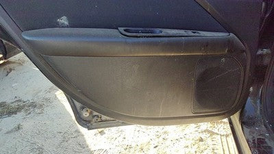 10-12 Fusion Driver Left Rear Door Trim Panel With Switches Back Charcoal Black