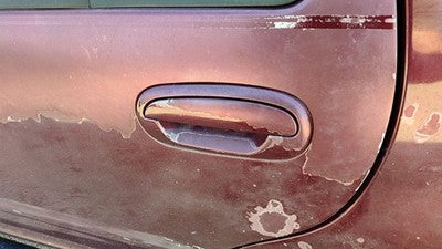 1997-02 Ford Expedition Driver Left Rear Outside Door Handle Oem Back Maroon Jl