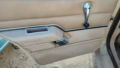 1984 Ford Tempo Driver Left Rear Door Trim Panel Manual Windows Back Tan