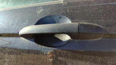 04-09 4dr Kia Spectra Driver Left Rear Outside Door Handle Back Eb Black 4 Door