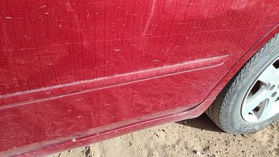 2006 Nissan Altima Driver Left Rear Moulding From Door Back Trim Strip Red A15