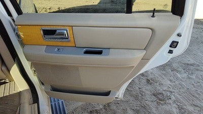 07-10 Navigator Passenger Right Rear Door Trim Panel With Switches Back Tan