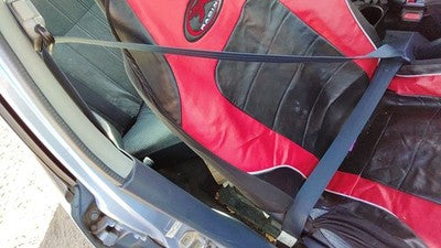 1989 Honda Civic Passenger Right Front Seat Belt Retractor Shoulder Blue Sedan