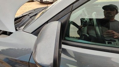 16-18 Hyundai Tucson Driver Left Side Mirror Door Mounted Oem Coliseum Grey Z56