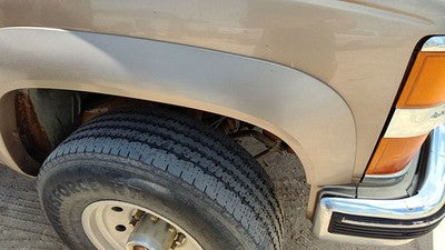 95-00 Silverado 2500 Passenger Right Front Wheel Flare Moulding Fender Gold 55U