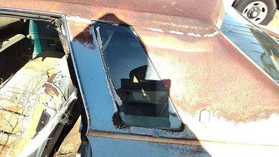 73-77 Supreme Driver Left Rear Quarter Glass Back Side Window 2 Door Coupe
