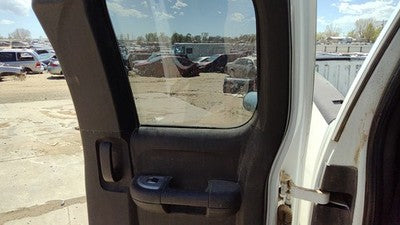 07 08 Silverado 2500 Passenger Right Rear Inside Door Trim Panel Back Ebony 19D
