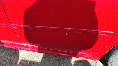 2011 Chevy Impala Driver Left Rear Moulding From Door Back Trim Strip Red 74U