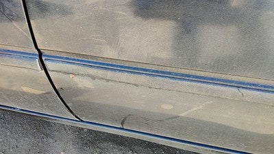 97-99 Camry Driver Left Rear Moulding From Door Oem Back Trim Strip Blue 8L3