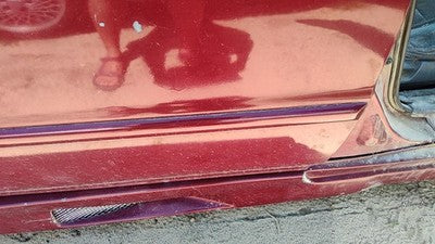 94-96 Honda Accord Passenger Right Rear Moulding From Door Back Trim Strip Red