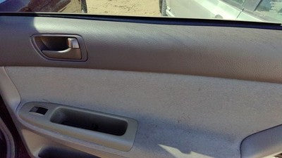 02-04 Camry Passenger Right Rear Door Trim Panel With Switches Back Taupe 43