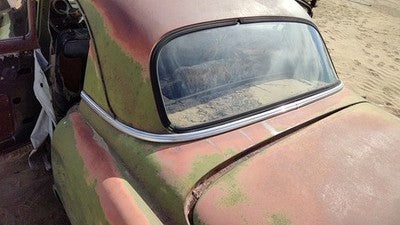 1953 Chevy Bel Air 150 Sedan Rear Chrome Trim Below Back Glass Oem