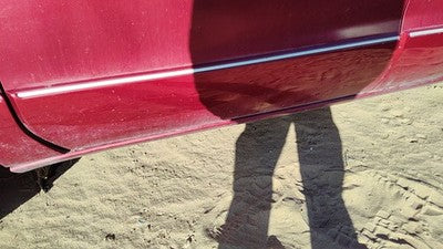 1996 Olds 88 Driver Left Front Moulding From Door Oem Trim Strip Red