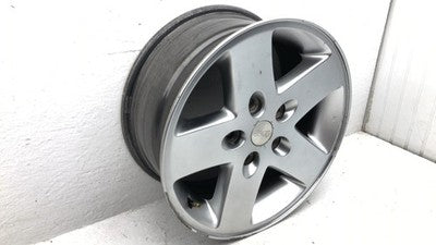 07-18 Jeep Wrangler 17 Aluminum Wheel Factory Rim 5 Spoke Silver Painted Color