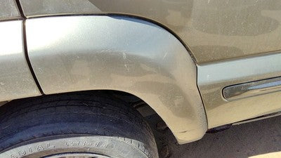 02-04 Liberty Passenger Right Rear Wheel Flare Moulding From Door Back Khaki Pjc