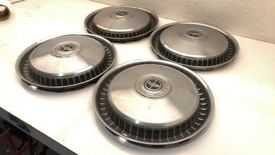 71-77 1971-1977 Ltd Torino Galaxie Set Of 4 Hub Cab Wheel Covers Oem 15 Factory
