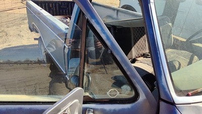 80-91 Ford F150 Passenger Right Front Vent Window Small Door Glass With Frame