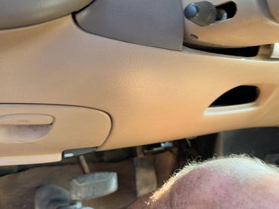 1997-2004 Ford F150 Lower Dash Under Column Knee Bolster Trim Panel Oem Tan Ex