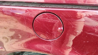 1997-2004 Chevy Venture Fuel Tank Door With Hinge Gas Lid Oem Filler Red 72U