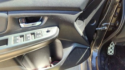 15-16 Wrx Driver Left Front Inside Door Trim Panel Wh Master Switch Cbl30 Carbon