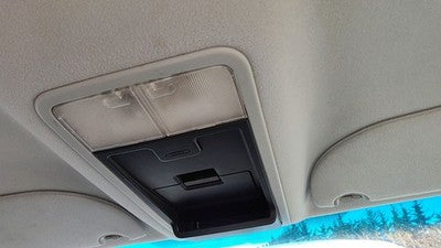 2004-2007 Ford Freestar Center Overhead Console Dome Light Map Lamp Cubby Gray