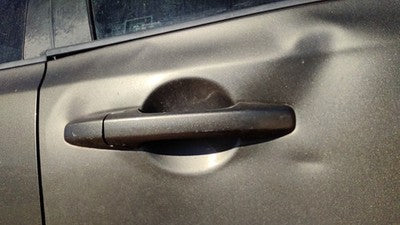 06-11 Honda Civic Passenger Right Front Outside Door Handle Sedan Gy Galaxy Gray
