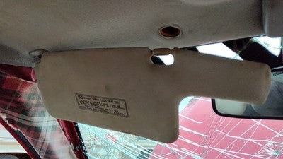 1996-2000 Civic Hx Coupe Driver Left Sun Visor Oem Gray 83280S01a32za