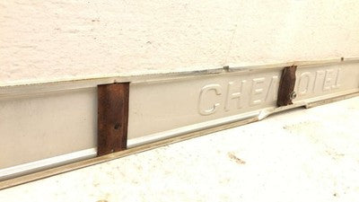1973-1980 Chevy C10 K10 Tailgate Finish Panel Tail Gate Trim Chrome Oem 00345806