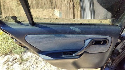 2002 Infiniti G20 Driver Left Rear Door Trim Panel With Switches Back Black