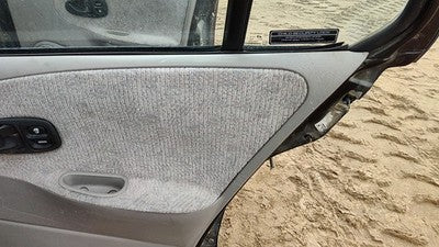 99-02 Saturn Sl2 Passenger Right Rear Door Trim Panel With Switches Back Gray