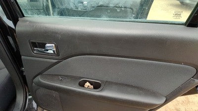10-12 Fusion Passenger Right Rear Door Trim Panel With Switches Back Charcoal Dw
