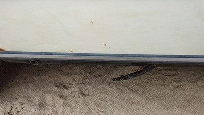 80 Mercedes 300Td Passenger Right Rear Lower Moulding From Door Back Trim Strip