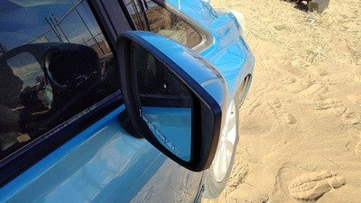 15-17 Nissan Versa Note Passenger Right Power Side Mirror Door Mounted Blue Rbe
