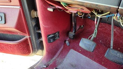 1989 Ford F150 Driver Left Lower Kick Trim Panel Oem Red