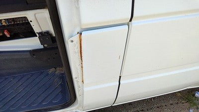03-06 Dodge Sprinter Van 3500 Fuel Tank Door With Hinge Gas Lid Filler White P01