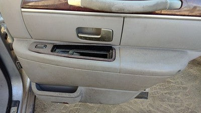 03 Lincoln Town Car Passenger Right Rear Door Trim Panel With Switches Back Gray