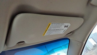2006-2016 Chevy Impala Passenger Right Sun Visor Oem Neutral 52C 15840703