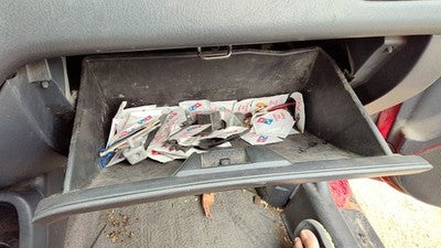 1996-2000 Civic Hx Coupe Glove Box Assembly Complete Door With Latch Oem Gray